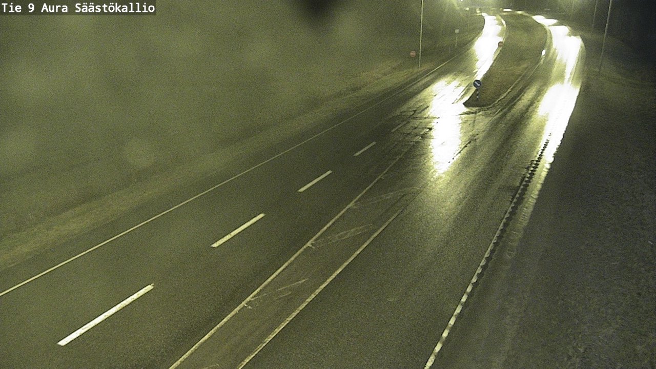 Weather Camera Image Road 9 Aura, Säästökallio, Aura, Varsinais-Suomi