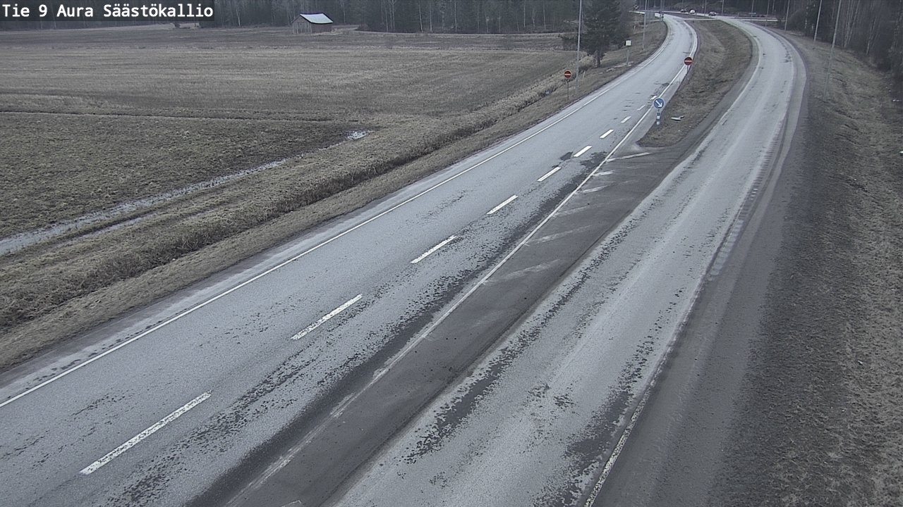 Weather Camera Image Road 9 Aura, Säästökallio, Aura, Varsinais-Suomi
