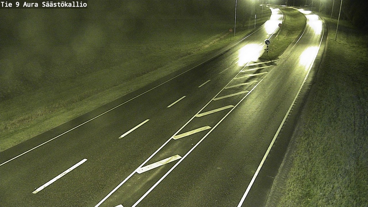 Weather Camera Image Road 9 Aura, Säästökallio, Aura, Varsinais-Suomi