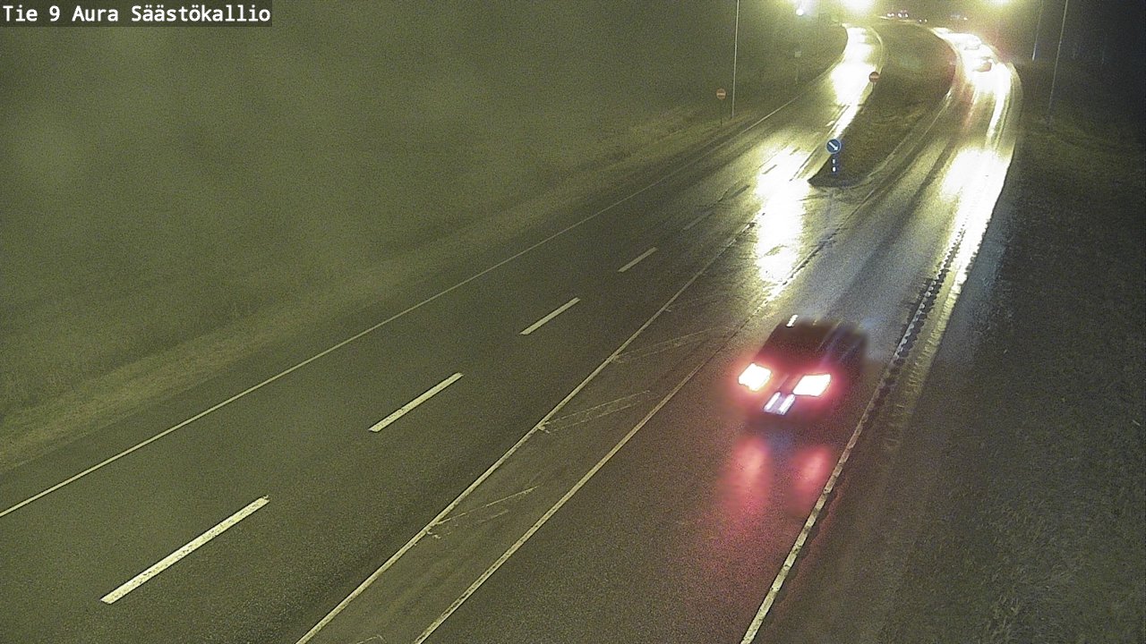 Weather Camera Image Road 9 Aura, Säästökallio, Aura, Varsinais-Suomi