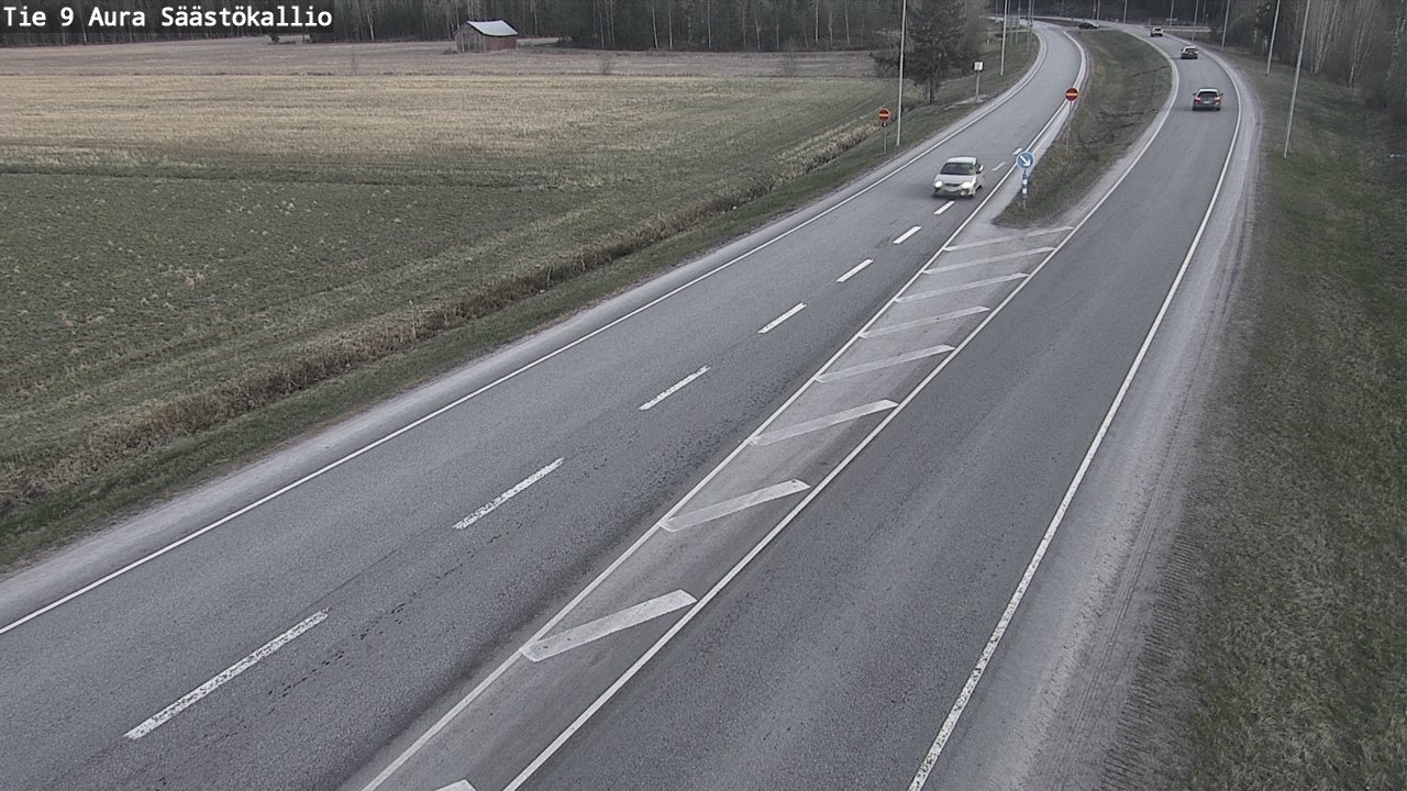 Weather Camera Image Väg 9 Aura, Säästökallio, Aura, Varsinais-Suomi