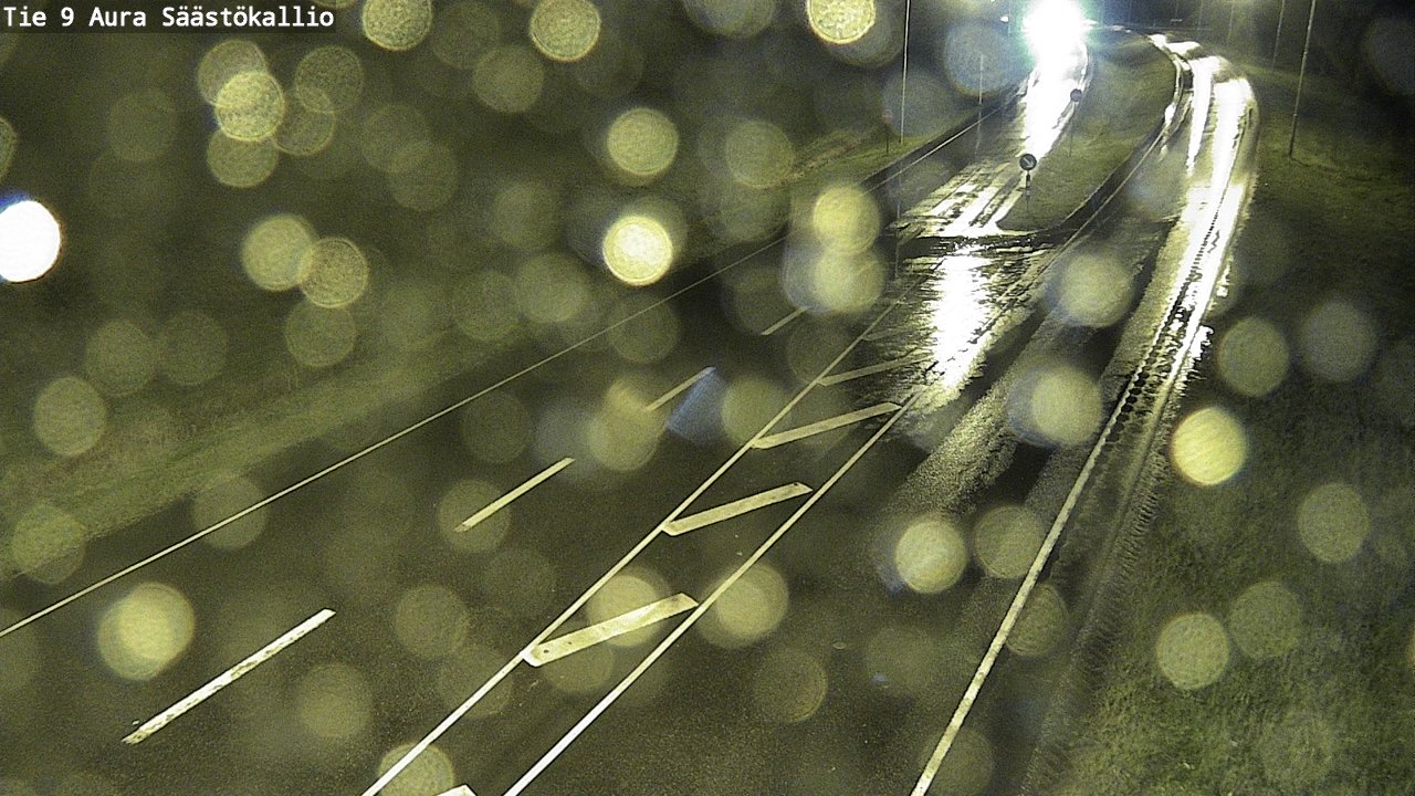Weather Camera Image Road 9 Aura, Säästökallio, Aura, Varsinais-Suomi