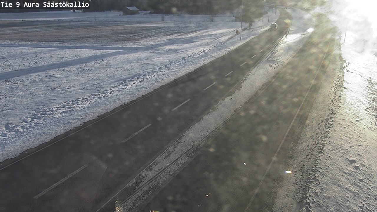 Weather Camera Image Road 9 Aura, Säästökallio, Aura, Varsinais-Suomi