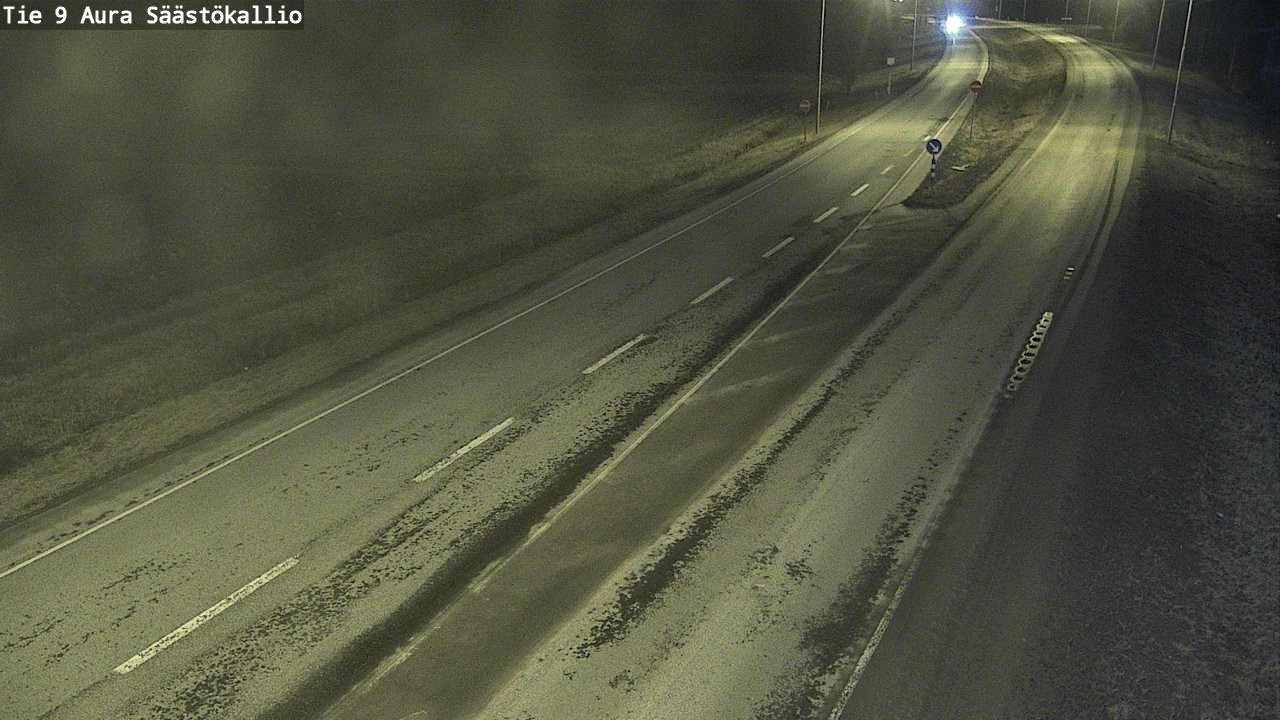 Weather Camera Image Road 9 Aura, Säästökallio, Aura, Varsinais-Suomi