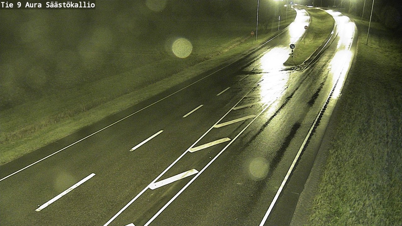 Weather Camera Image Road 9 Aura, Säästökallio, Aura, Varsinais-Suomi