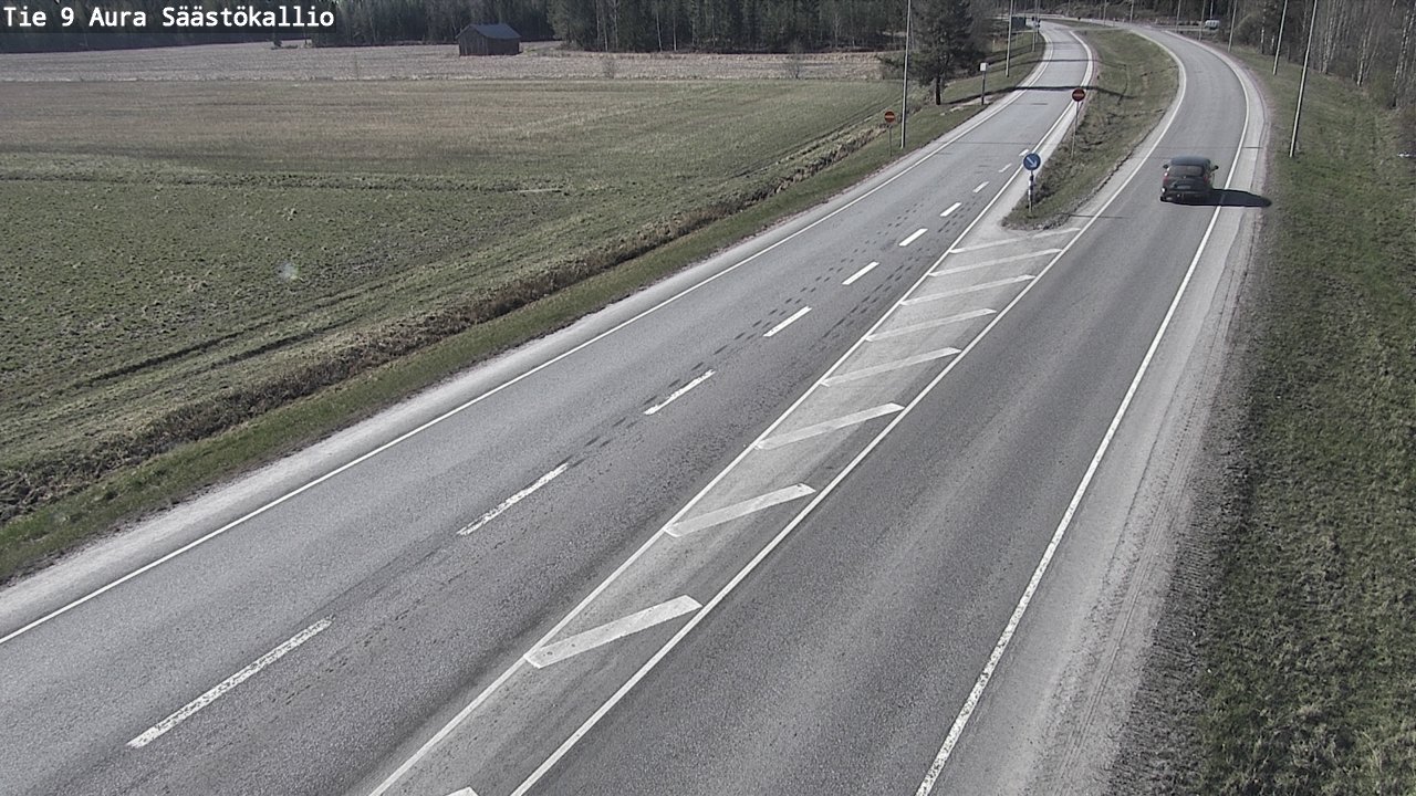Weather Camera Image Road 9 Aura, Säästökallio, Aura, Varsinais-Suomi