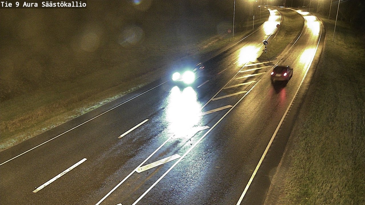 Weather Camera Image Road 9 Aura, Säästökallio, Aura, Varsinais-Suomi