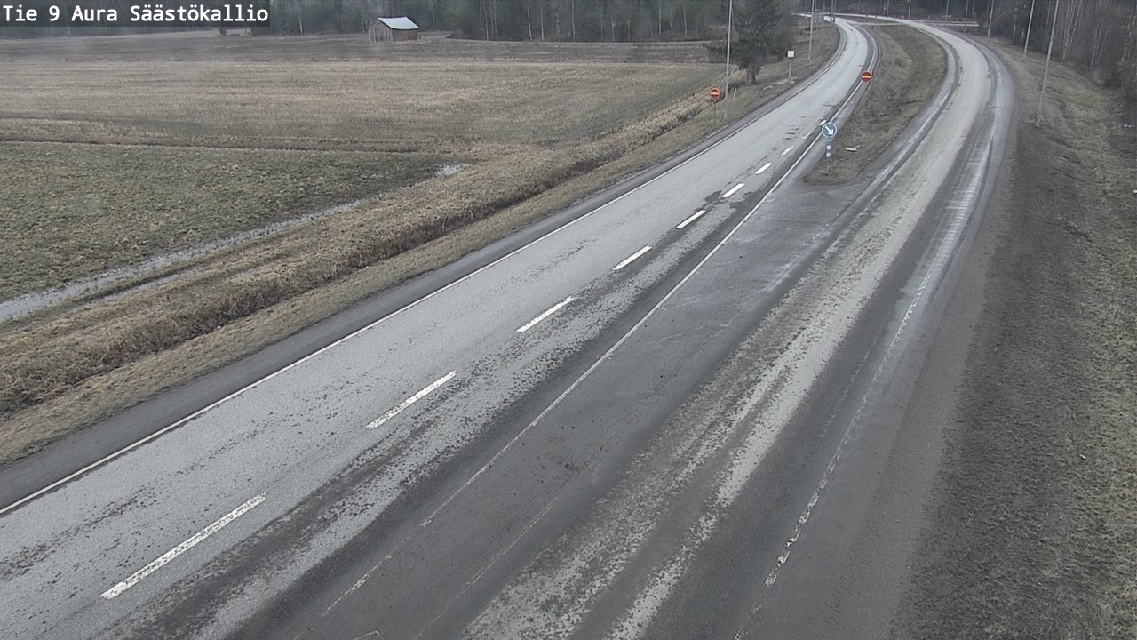 Weather Camera Image Väg 9 Aura, Säästökallio, Aura, Varsinais-Suomi