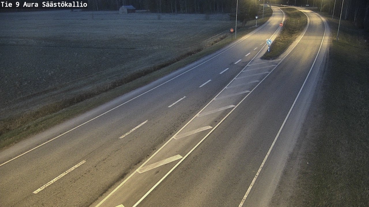 Weather Camera Image Väg 9 Aura, Säästökallio, Aura, Varsinais-Suomi