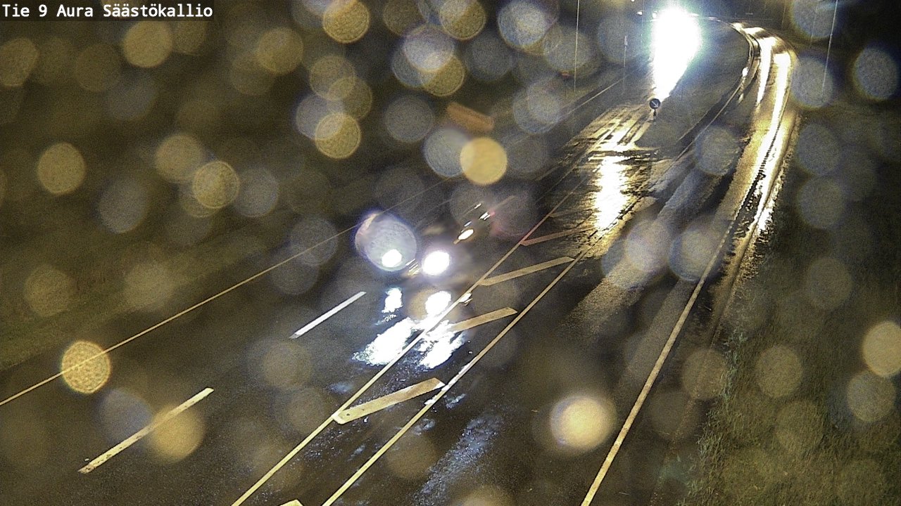 Weather Camera Image Road 9 Aura, Säästökallio, Aura, Varsinais-Suomi