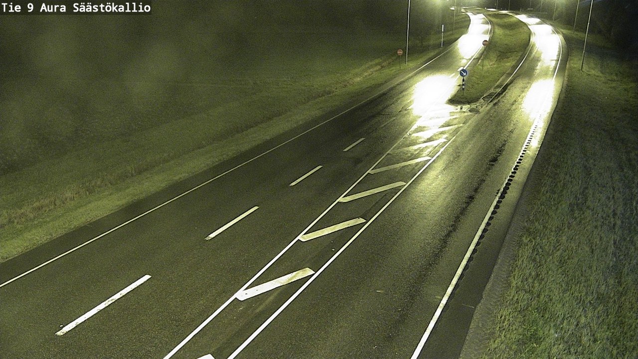 Weather Camera Image Road 9 Aura, Säästökallio, Aura, Varsinais-Suomi