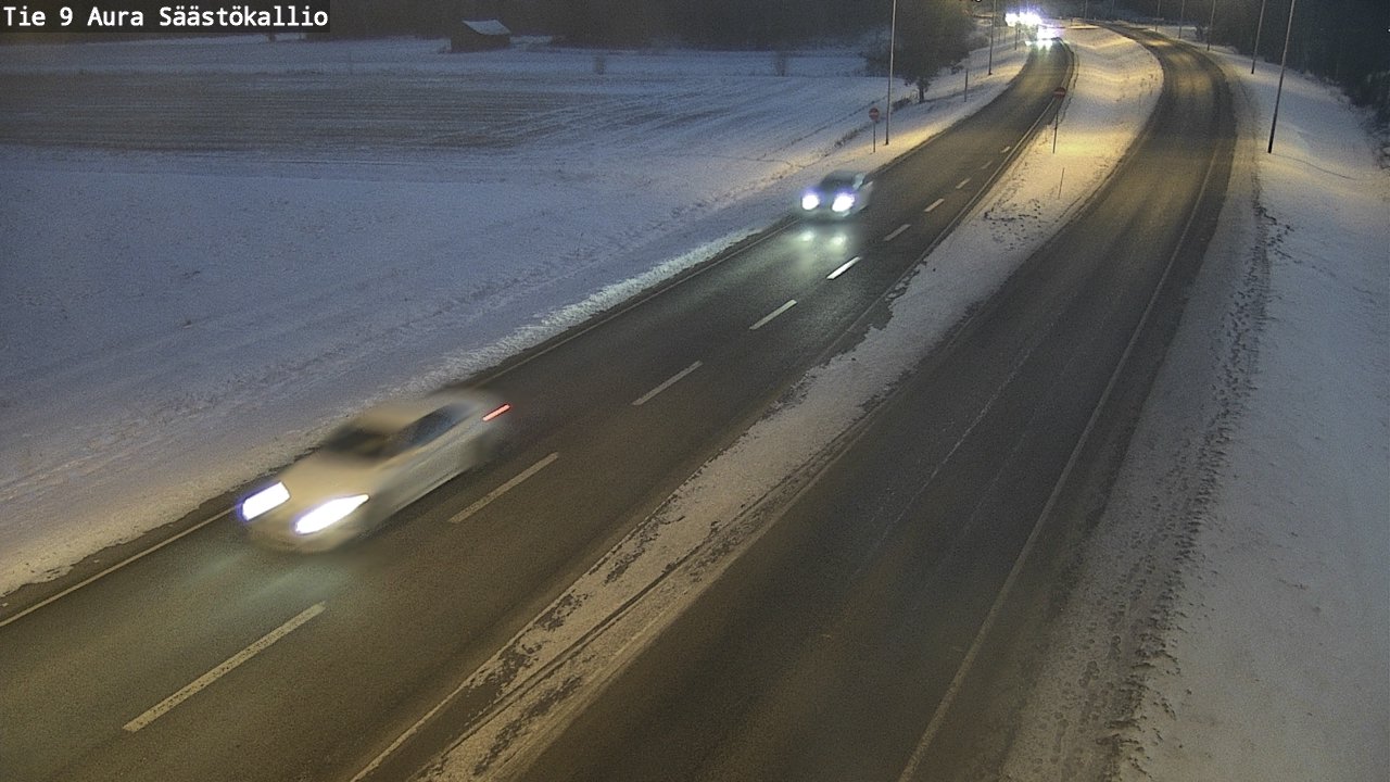 Weather Camera Image Road 9 Aura, Säästökallio, Aura, Varsinais-Suomi