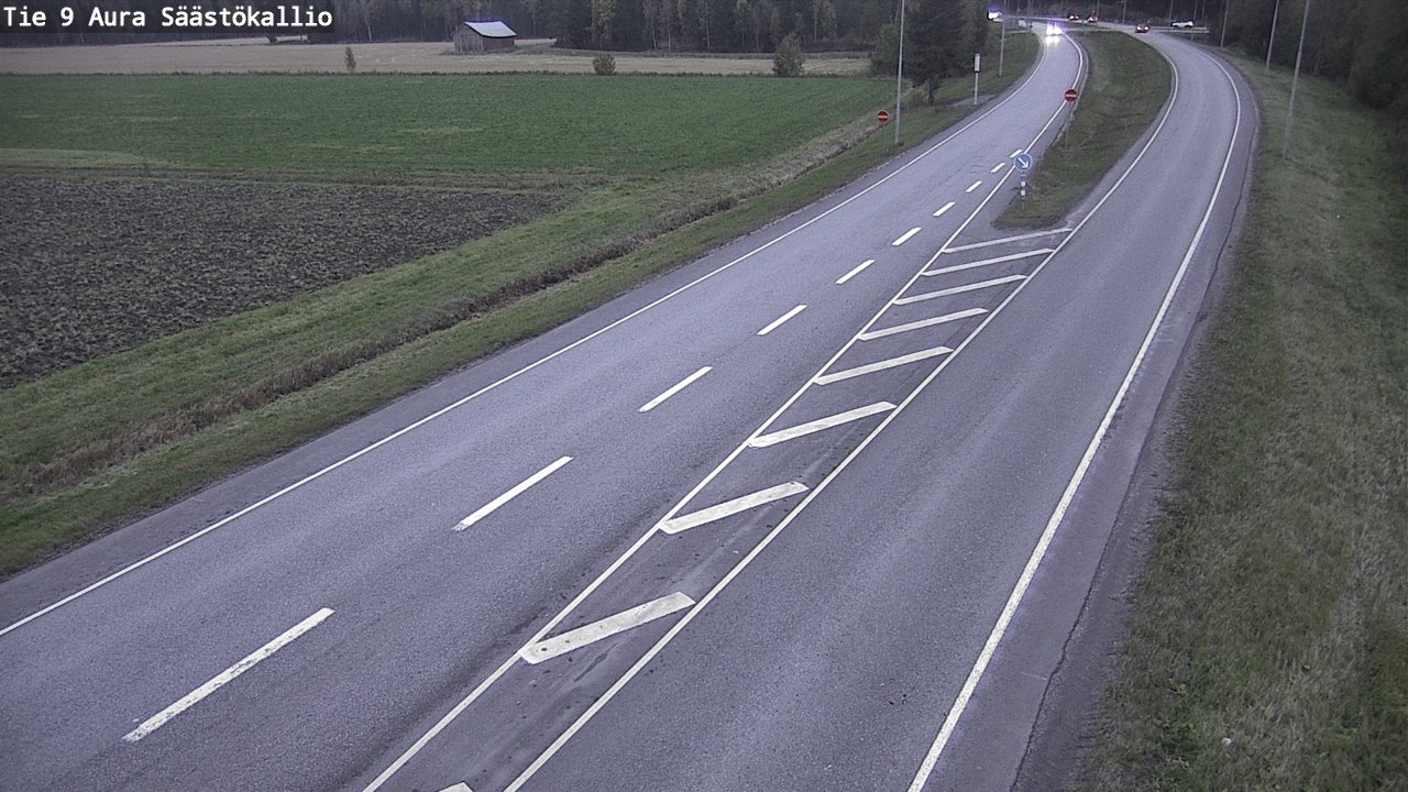 Weather Camera Image Road 9 Aura, Säästökallio, Aura, Varsinais-Suomi