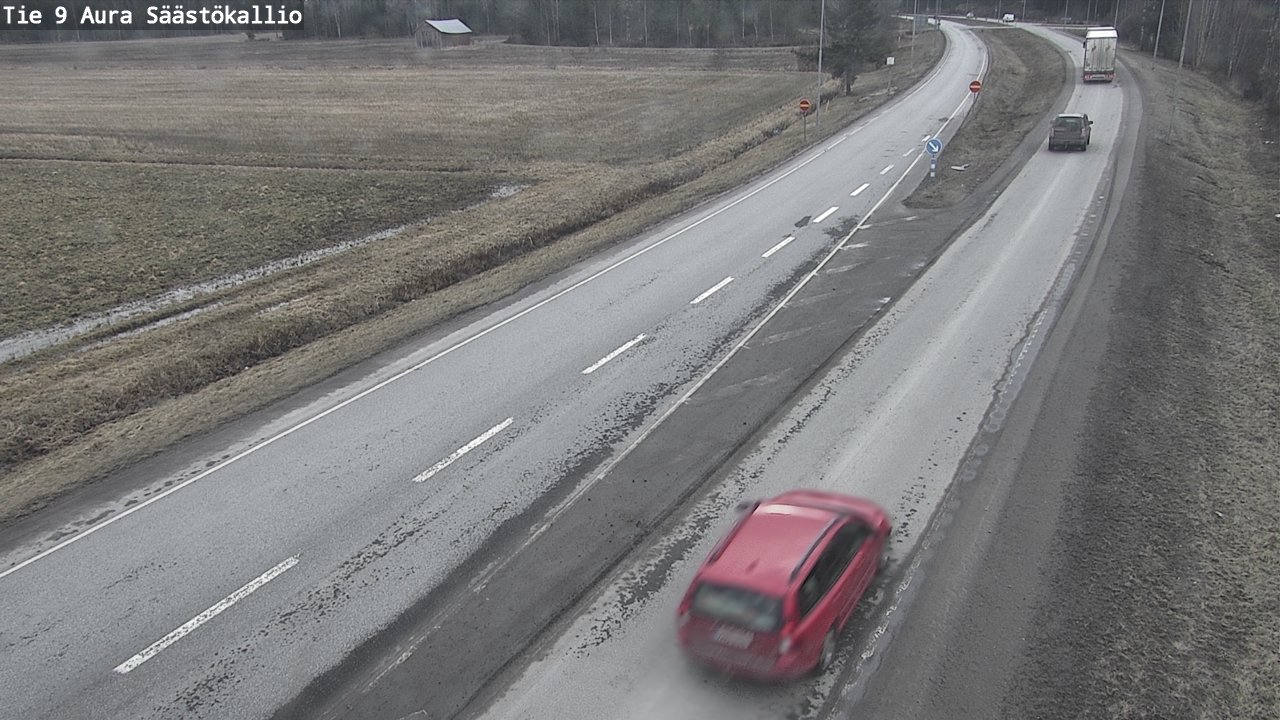 Weather Camera Image Väg 9 Aura, Säästökallio, Aura, Varsinais-Suomi