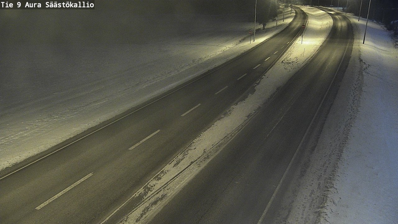 Weather Camera Image Road 9 Aura, Säästökallio, Aura, Varsinais-Suomi
