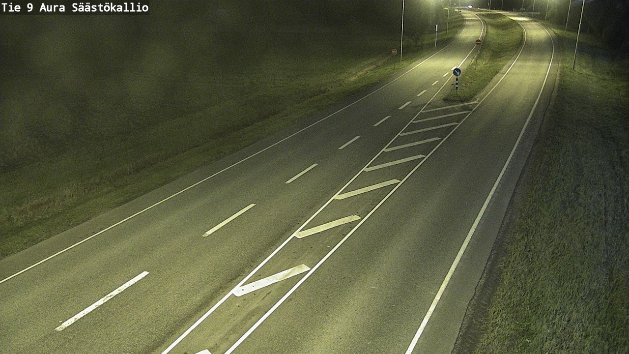 Weather Camera Image Road 9 Aura, Säästökallio, Aura, Varsinais-Suomi