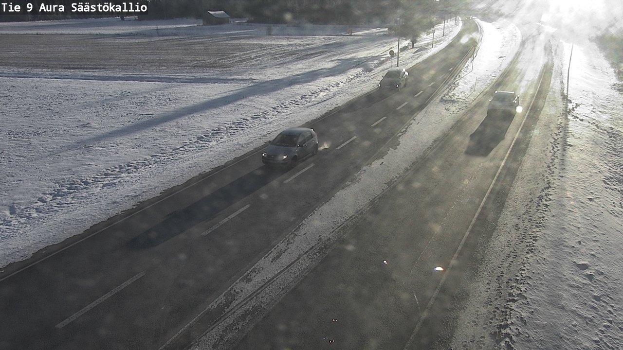 Weather Camera Image Road 9 Aura, Säästökallio, Aura, Varsinais-Suomi