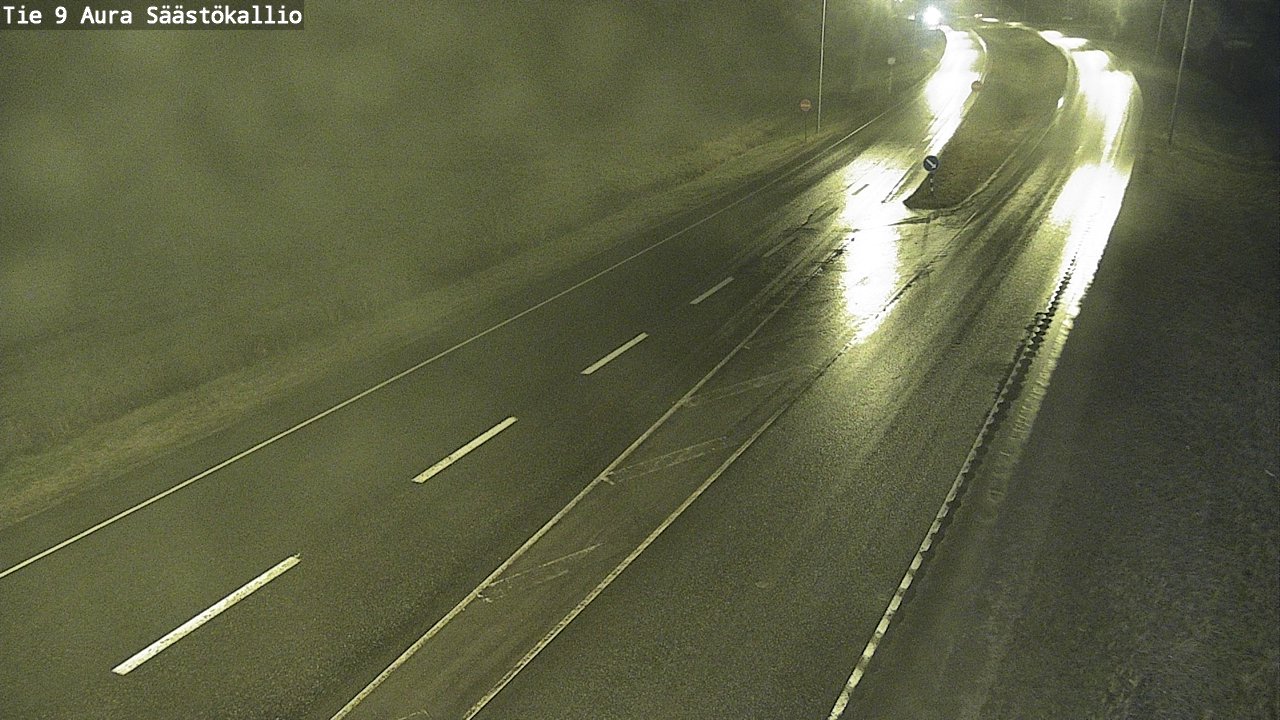 Weather Camera Image Road 9 Aura, Säästökallio, Aura, Varsinais-Suomi