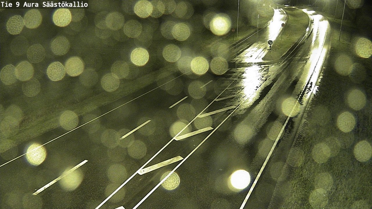 Weather Camera Image Road 9 Aura, Säästökallio, Aura, Varsinais-Suomi