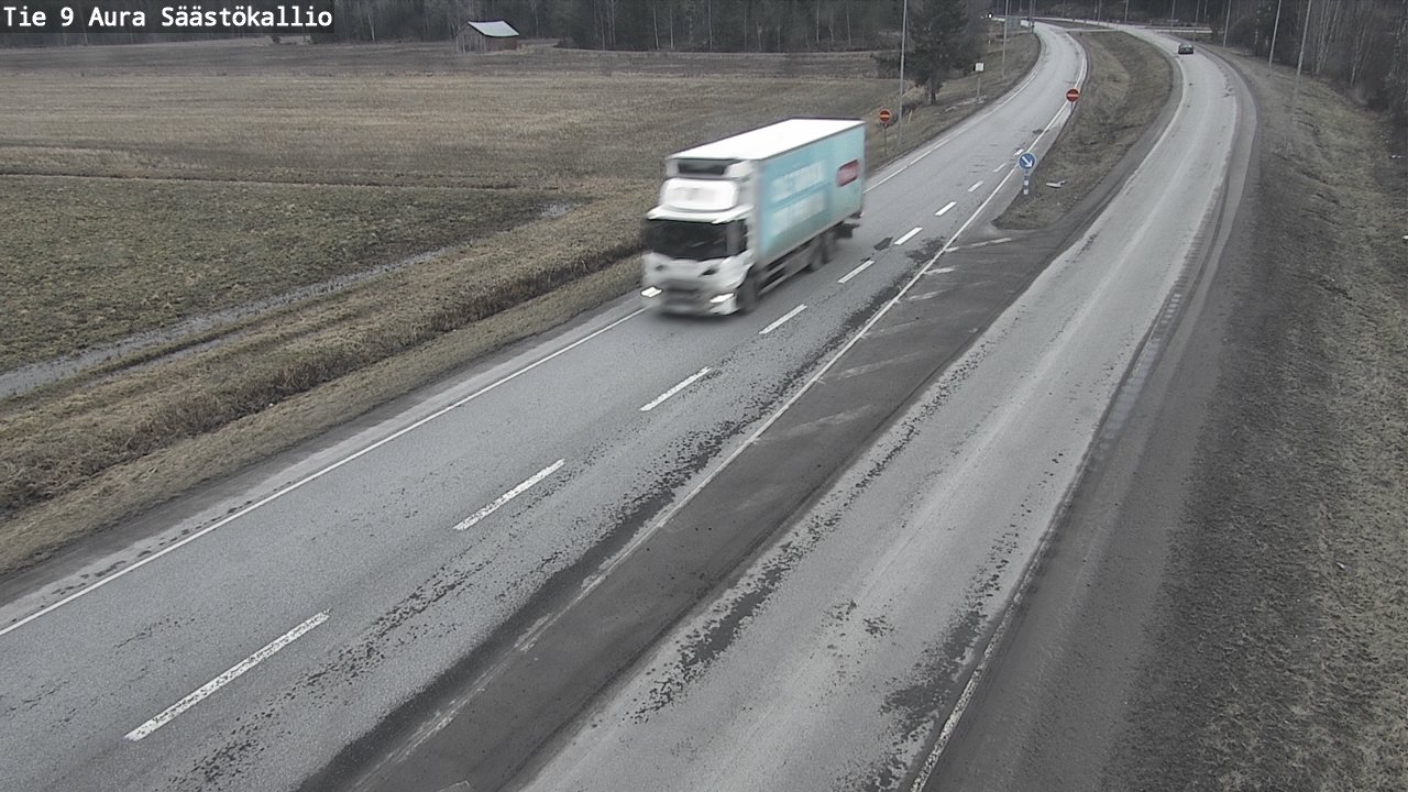 Weather Camera Image Road 9 Aura, Säästökallio, Aura, Varsinais-Suomi