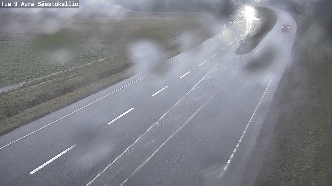 Weather Camera Image Road 9 Aura, Säästökallio, Aura, Varsinais-Suomi