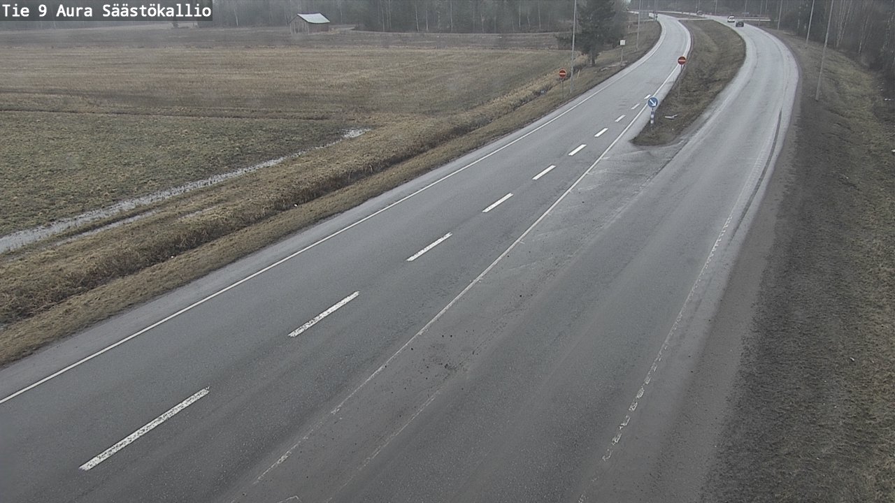 Weather Camera Image Väg 9 Aura, Säästökallio, Aura, Varsinais-Suomi