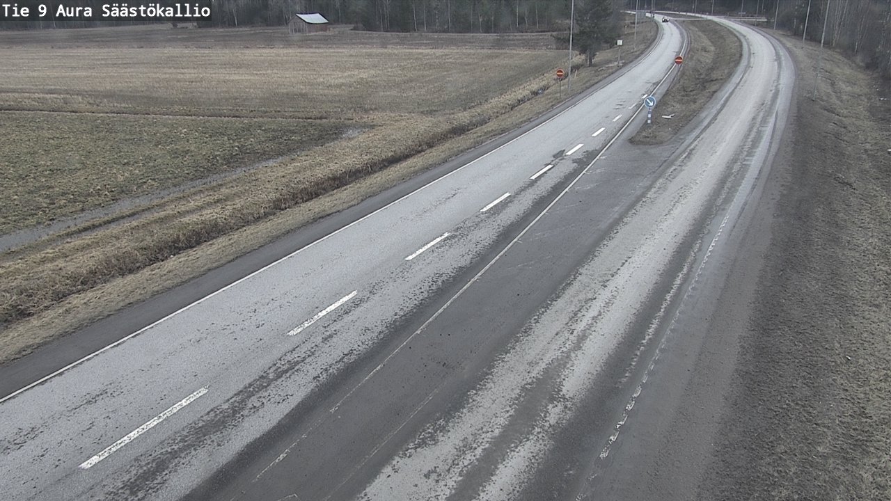 Weather Camera Image Väg 9 Aura, Säästökallio, Aura, Varsinais-Suomi