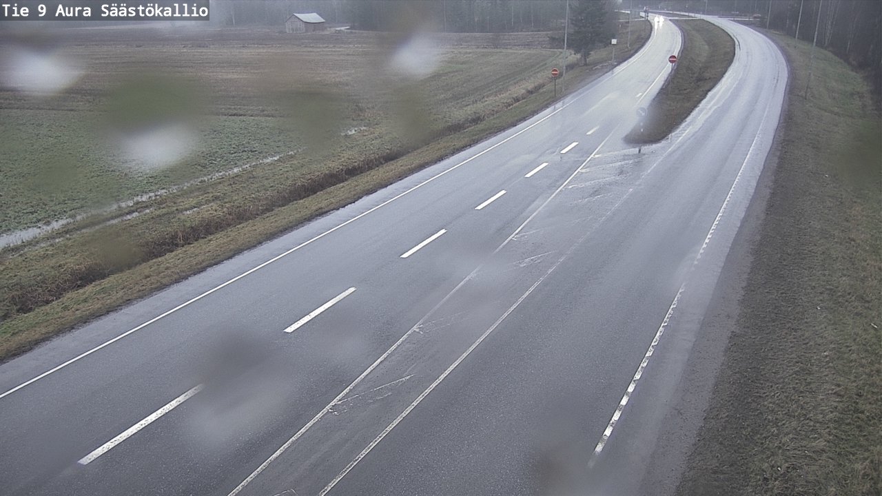 Weather Camera Image Road 9 Aura, Säästökallio, Aura, Varsinais-Suomi