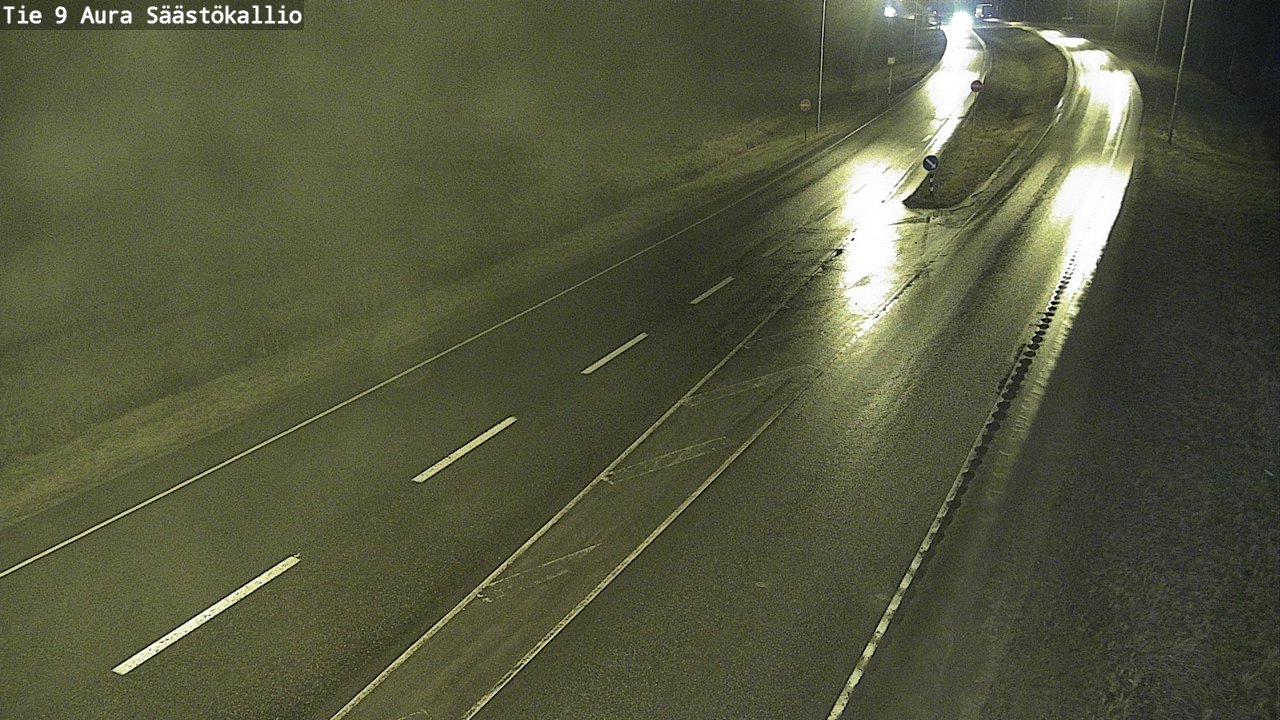 Weather Camera Image Road 9 Aura, Säästökallio, Aura, Varsinais-Suomi