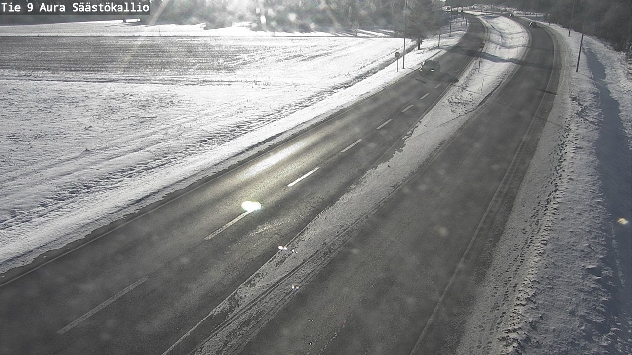 Weather Camera Image Road 9 Aura, Säästökallio, Aura, Varsinais-Suomi