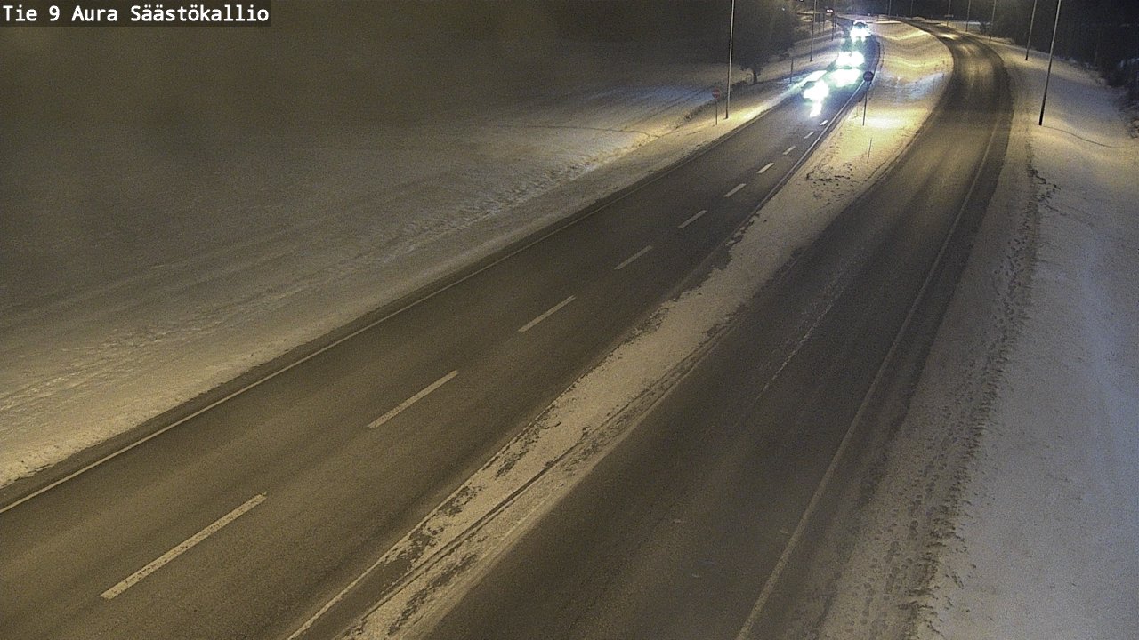 Weather Camera Image Road 9 Aura, Säästökallio, Aura, Varsinais-Suomi