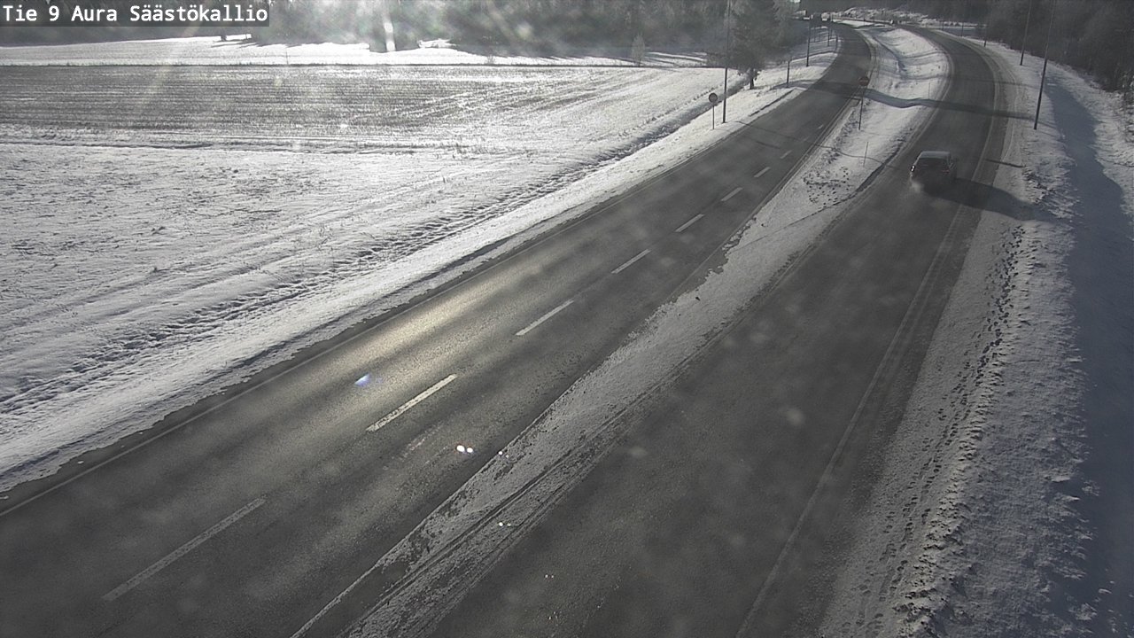 Weather Camera Image Road 9 Aura, Säästökallio, Aura, Varsinais-Suomi