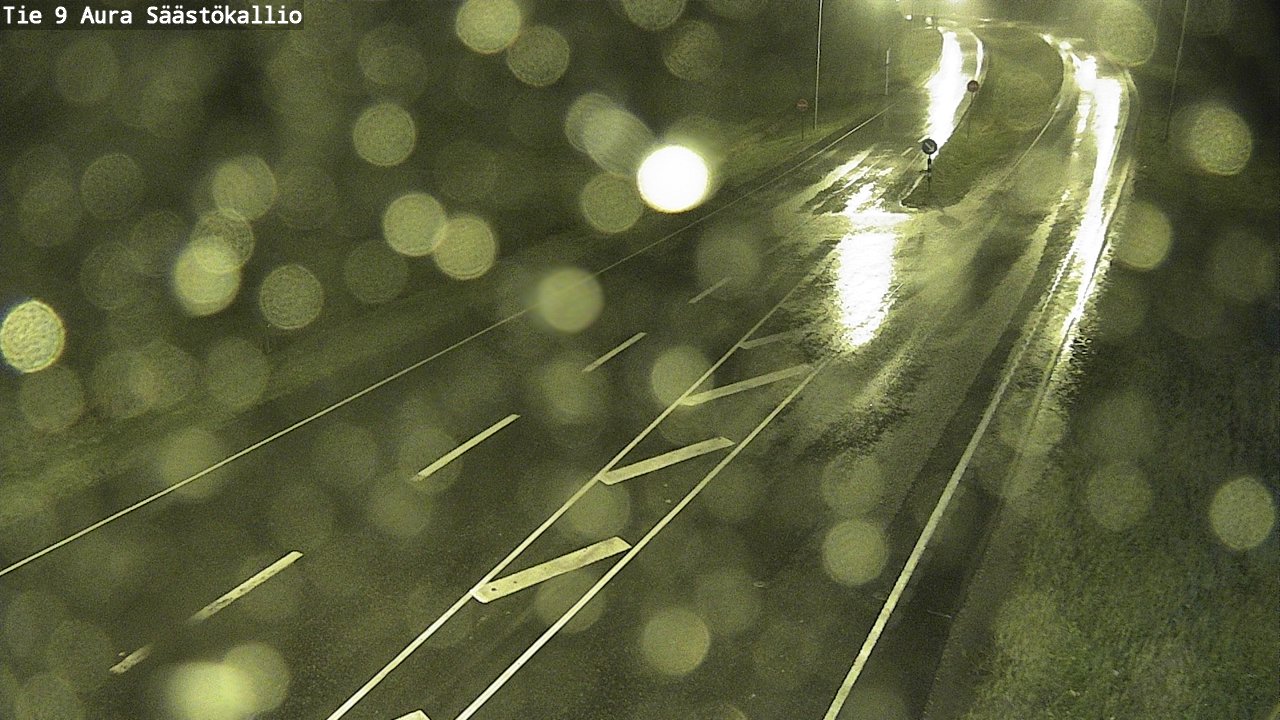 Weather Camera Image Road 9 Aura, Säästökallio, Aura, Varsinais-Suomi