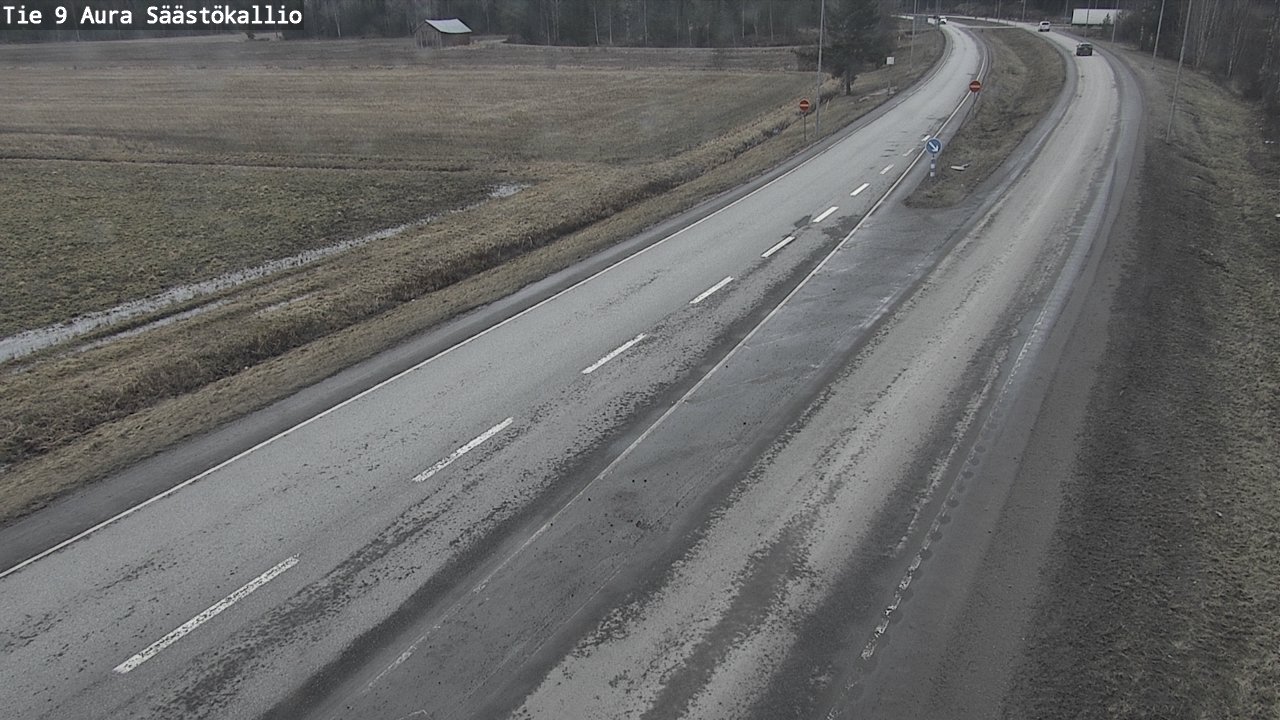 Weather Camera Image Väg 9 Aura, Säästökallio, Aura, Varsinais-Suomi