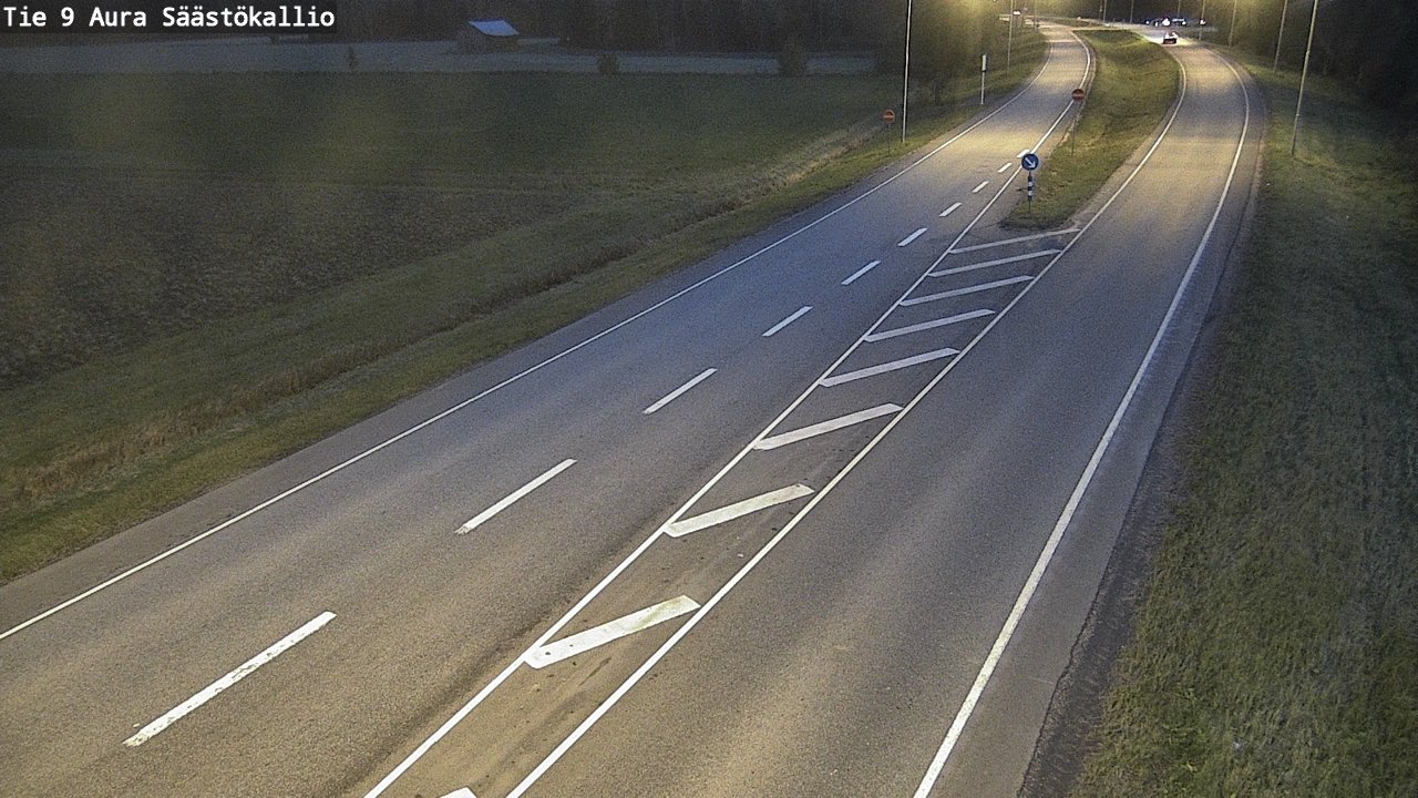 Weather Camera Image Road 9 Aura, Säästökallio, Aura, Varsinais-Suomi