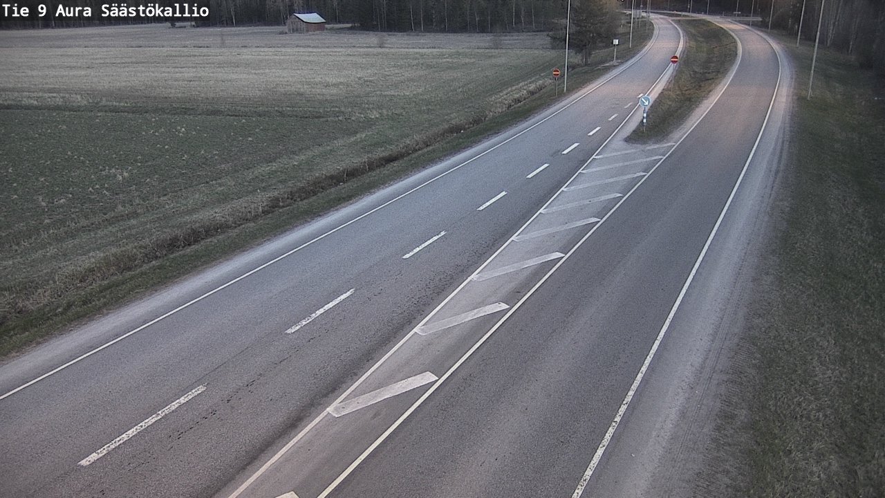 Weather Camera Image Väg 9 Aura, Säästökallio, Aura, Varsinais-Suomi