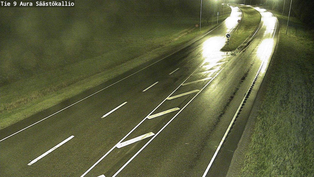 Weather Camera Image Road 9 Aura, Säästökallio, Aura, Varsinais-Suomi