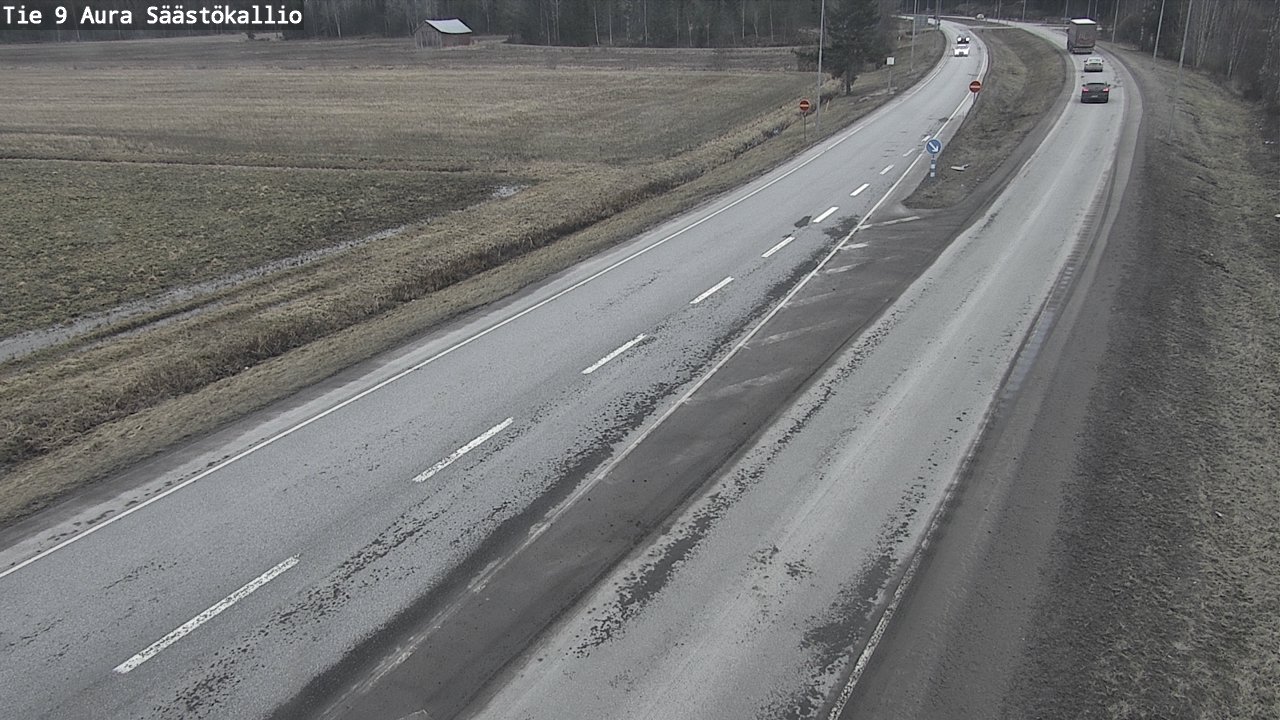 Weather Camera Image Road 9 Aura, Säästökallio, Aura, Varsinais-Suomi