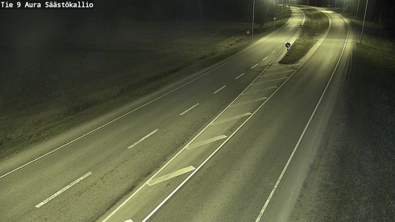 Weather Camera Image Väg 9 Aura, Säästökallio, Aura, Varsinais-Suomi