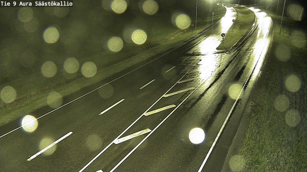Weather Camera Image Road 9 Aura, Säästökallio, Aura, Varsinais-Suomi