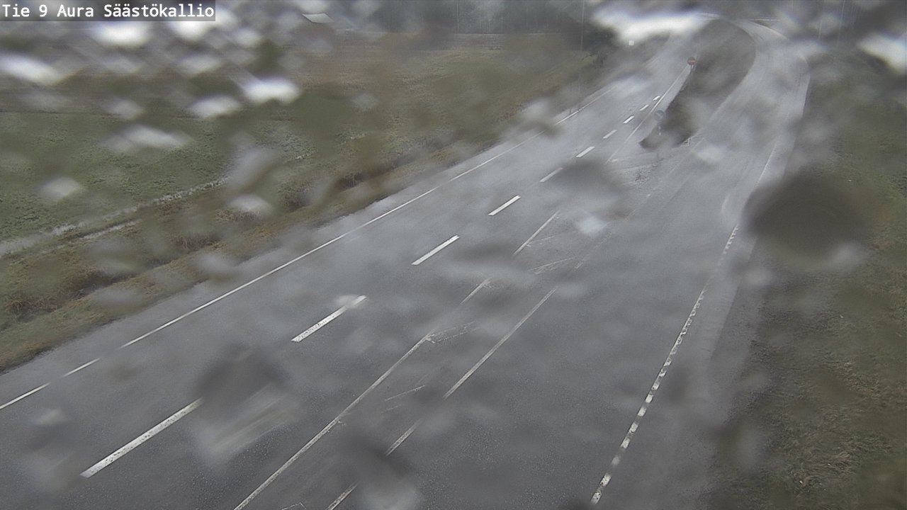 Weather Camera Image Road 9 Aura, Säästökallio, Aura, Varsinais-Suomi