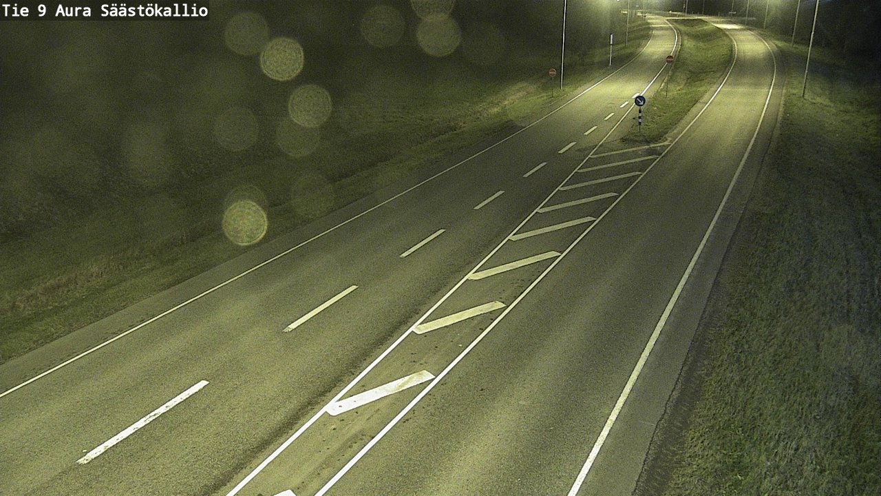 Weather Camera Image Road 9 Aura, Säästökallio, Aura, Varsinais-Suomi