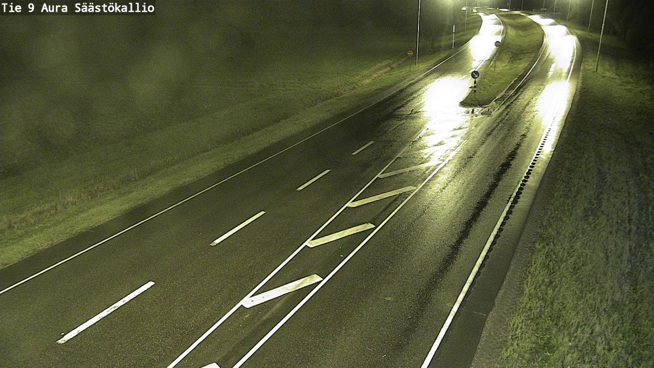 Weather Camera Image Road 9 Aura, Säästökallio, Aura, Varsinais-Suomi
