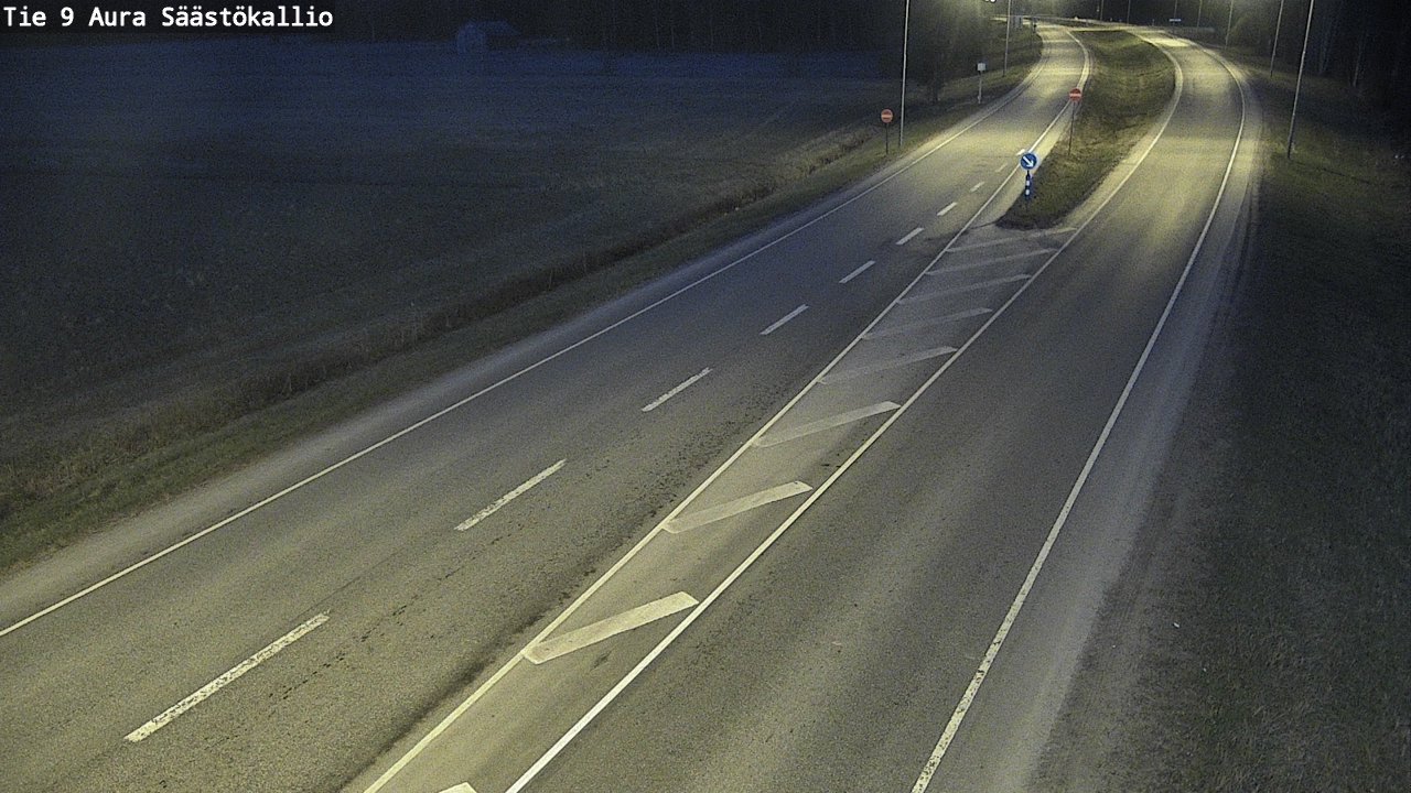 Weather Camera Image Väg 9 Aura, Säästökallio, Aura, Varsinais-Suomi