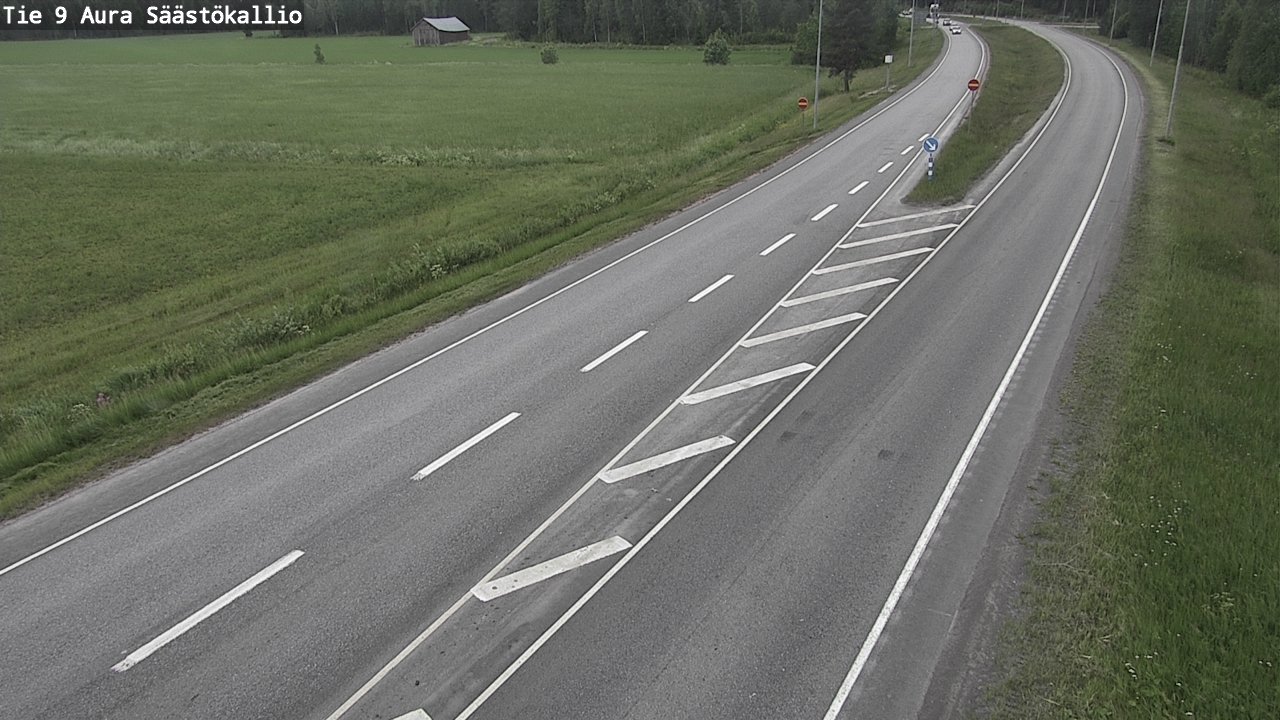 Weather Camera Image Väg 9 Aura, Säästökallio, Aura, Varsinais-Suomi