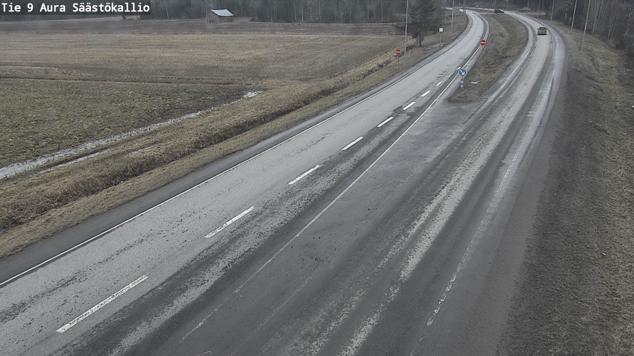 Weather Camera Image Väg 9 Aura, Säästökallio, Aura, Varsinais-Suomi