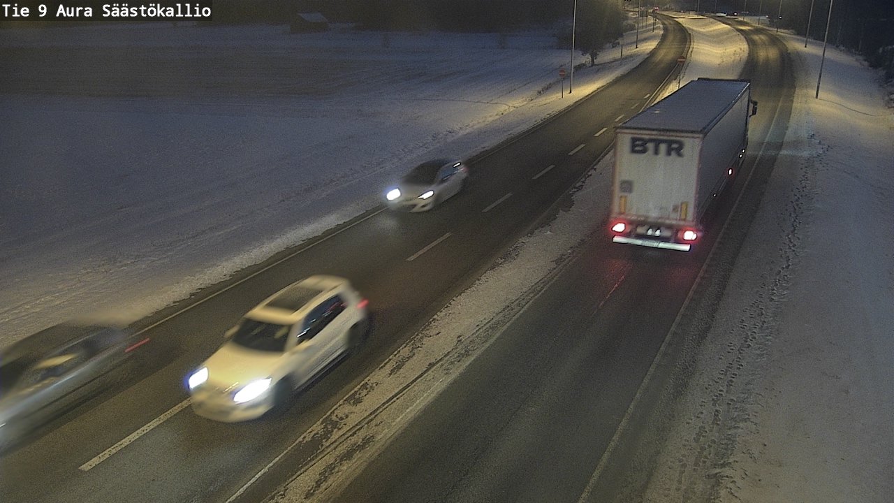 Weather Camera Image Road 9 Aura, Säästökallio, Aura, Varsinais-Suomi