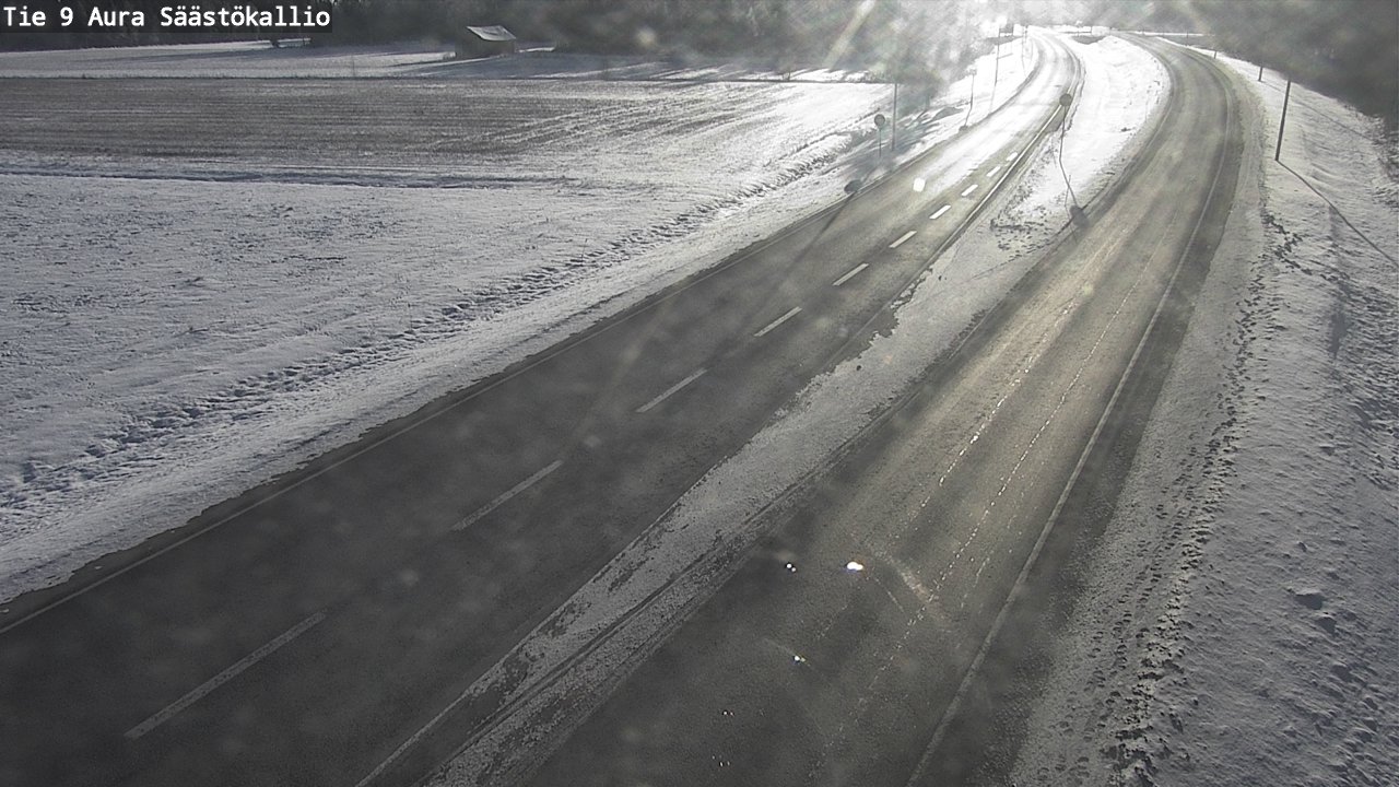 Weather Camera Image Road 9 Aura, Säästökallio, Aura, Varsinais-Suomi