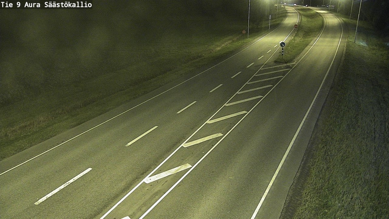 Weather Camera Image Road 9 Aura, Säästökallio, Aura, Varsinais-Suomi