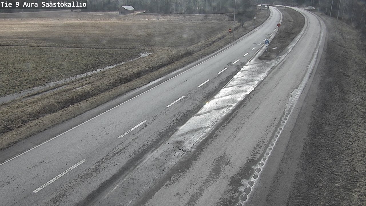 Weather Camera Image Väg 9 Aura, Säästökallio, Aura, Varsinais-Suomi